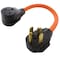 Ac Works Plug Adapter, STW, 6-50R, 14-30P, 6-50P, 14-30P, 1.5 ft., Orange WD1430650-018 - alternate 1
